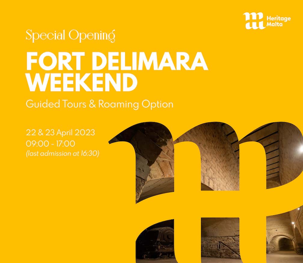 Fort Delimara-locandina apertura speciale aprile 2023