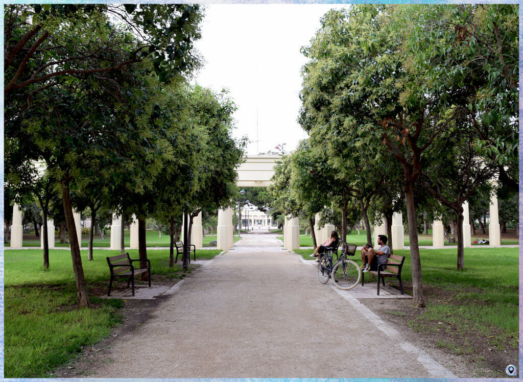 Il Jardí del Túria, arcate e giardini - Valencia