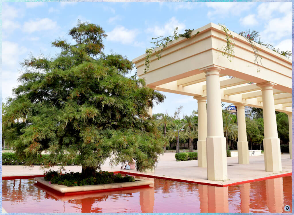 Il Jardí del Túria, piscina rossa - Valencia