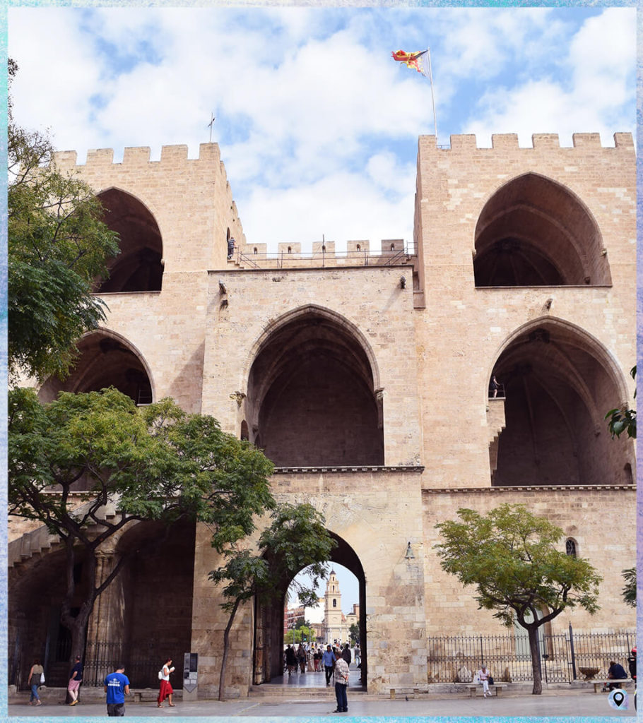 La Porta de Serrans, vista dall'interno del Barrio del Carmen - Valencia