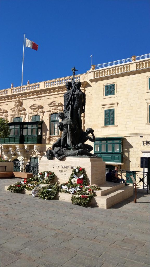 Monumento ai caduti per il 7 Giugno a Malta, Valletta