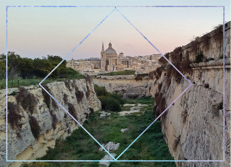 Manoel Island con vista su Valletta