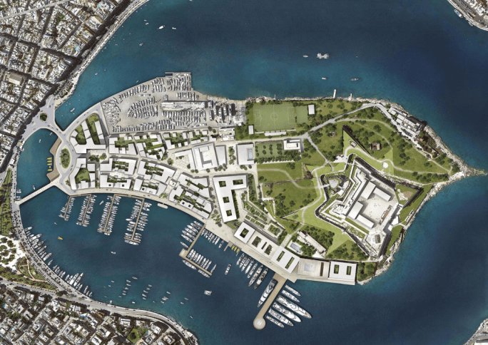 Manoel Island secondo il progetto di riqualificazione