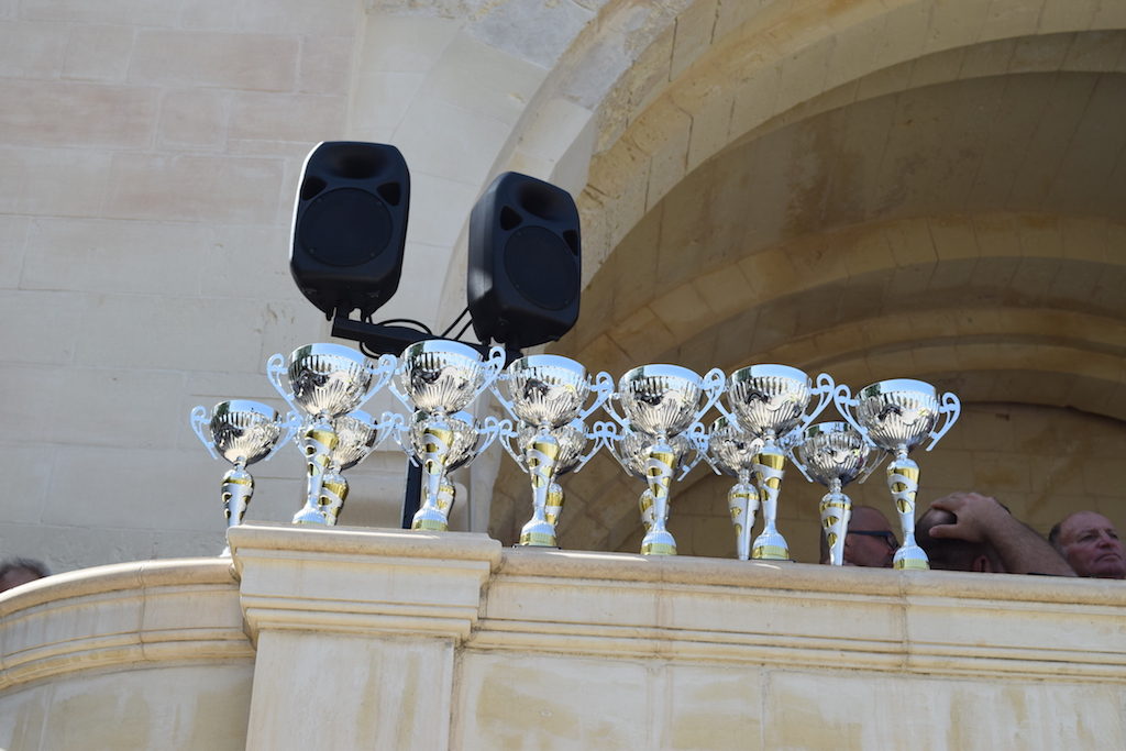 Il palju di Rabat - i premi esposti sulla loggia sulla collina di Saqqajja